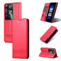 Pour OPPO Reno11 F AZNS Étui de téléphone en cuir à rabat texturé veau magnétique (Rouge)