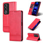 For OPPO A3 Energy / A3x 5G AZNS Magnetic Calf Texture Flip Leather Phone Case(Red)