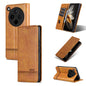 For OPPO Find X8 AZNS Magnetic Calf Texture Flip Leather Phone Case(Light Brown)