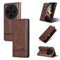 For OPPO Find X8 Pro AZNS Magnetic Calf Texture Flip Leather Phone Case(Dark Brown)