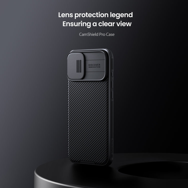 For iPhone 16 Plus NILLKIN CamShield Pro PC Phone Case(Black)