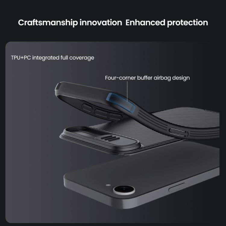 For iPhone 17e / 16e NILLKIN CamShield Pro PC Phone Case(Black)