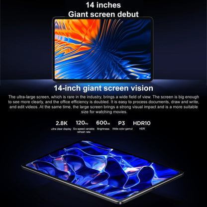 Xiaomi Pad 6 Max 14 inch, 16GB+1TB, MIUI 14 OS Qualcomm Snapdragon 8+ 4nm Octa Core, 10000mAh Battery(Black)