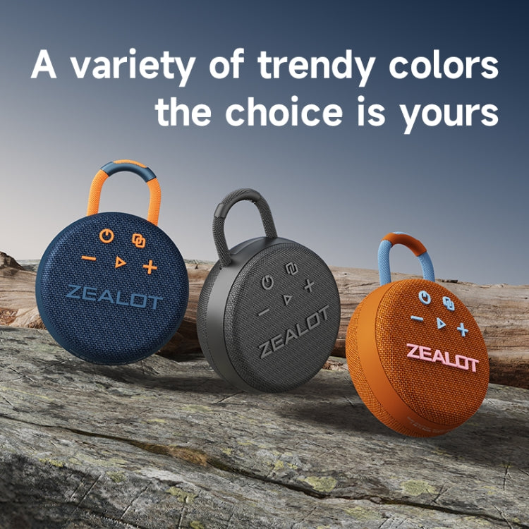Zealot S77 IPX7 Waterproof Portable Wireless Bluetooth Speaker(Orange)