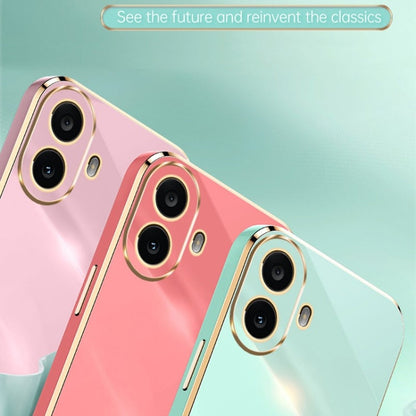 For Nothing CMF Phone 1 XINLI Straight Edge 6D Electroplate TPU Phone Case(Black)