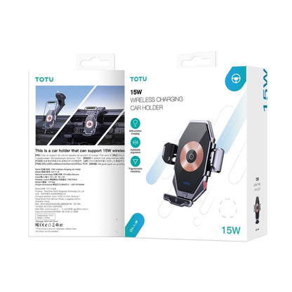 TOTU CH-1-W 15W Wireless Charging Car Holder, Stick and Extend Version(Grey)