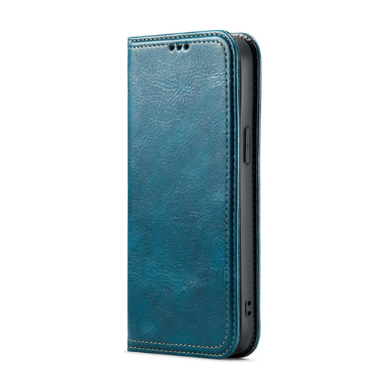 For iPhone 15 Plus Fierre Shann Vintage Bark Texture Wallet Leather Phone Case(Green)
