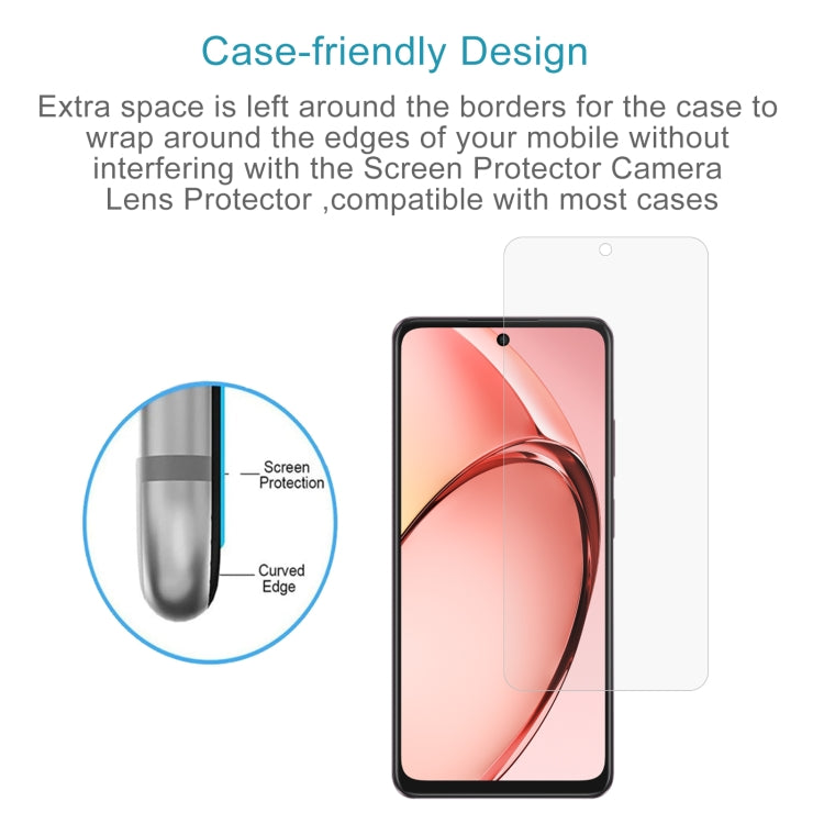 Pour OPPO A80 5G / A3 5G Inde / 4G / A3x 4G Film en verre trempé 0,26mm 9H 2,5D