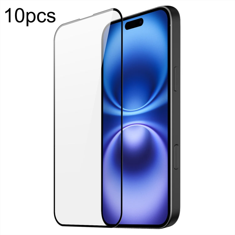 For iPhone 16 Plus 10pcs DUX DUCIS 0.33mm 9H Medium Alumina Tempered Glass Film