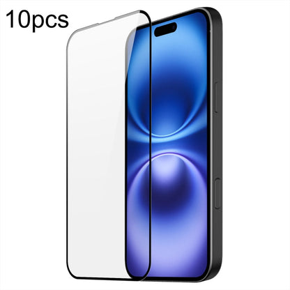For iPhone 16 Plus 10pcs DUX DUCIS 0.33mm 9H Medium Alumina Tempered Glass Film
