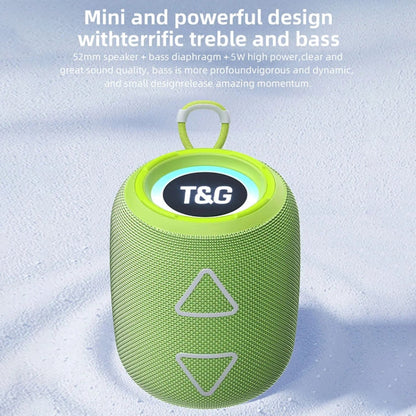 T&G TG655 Outdoor Portable TWS Wireless Bluetooth Speaker LED Light Stereo Subwoofer(Black)