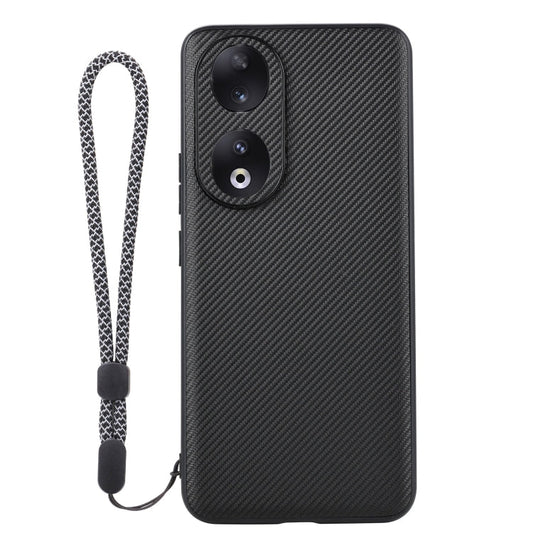 For Honor 90 ViLi TC Series Kevlar Carbon Fiber Texture Phone Case(Black)