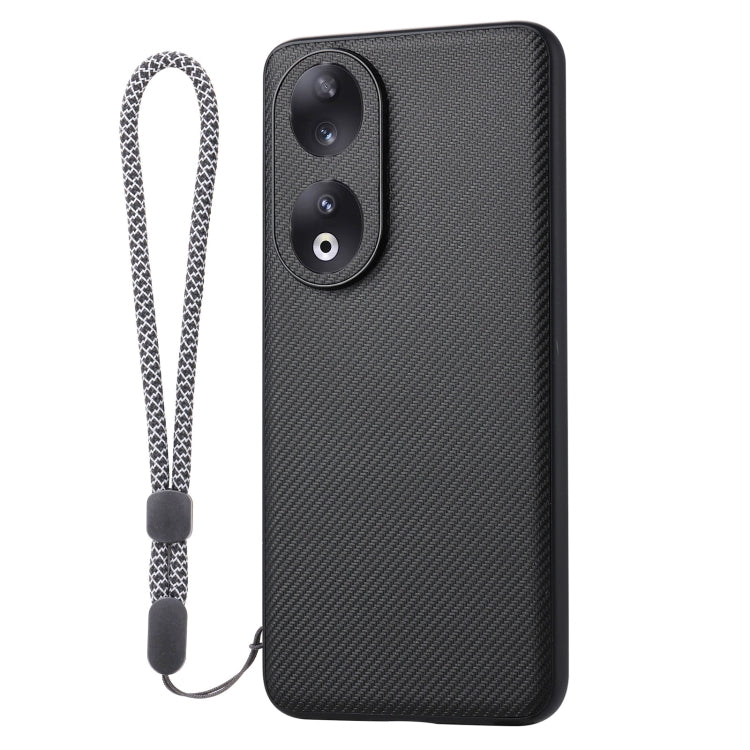 For Honor 90 ViLi TC Series Kevlar Carbon Fiber Texture Phone Case(Black)