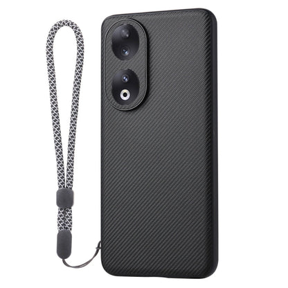 For Honor 90 ViLi TC Series Kevlar Carbon Fiber Texture Phone Case(Black)