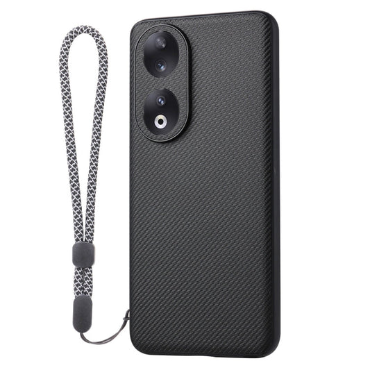 For Honor 90 ViLi TC Series Kevlar Carbon Fiber Texture Phone Case(Black)