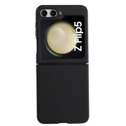 For Samsung Galaxy Z Flip5 ViLi TC Series Kevlar Carbon Fiber Texture Phone Case(Black)