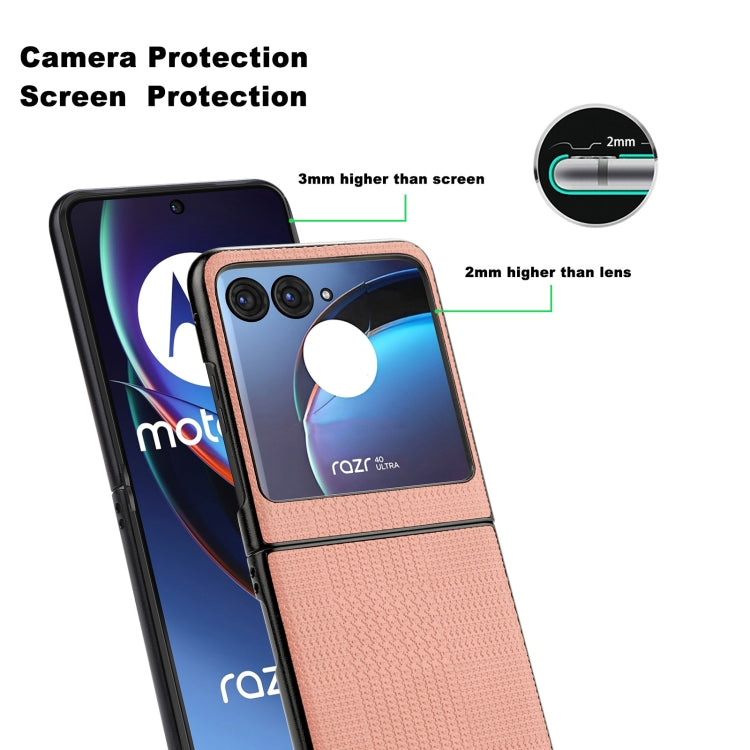 For Motorola Razr 40 Ultra ViLi TH Series Shockproof TPU + PC Phone Case(Pink)