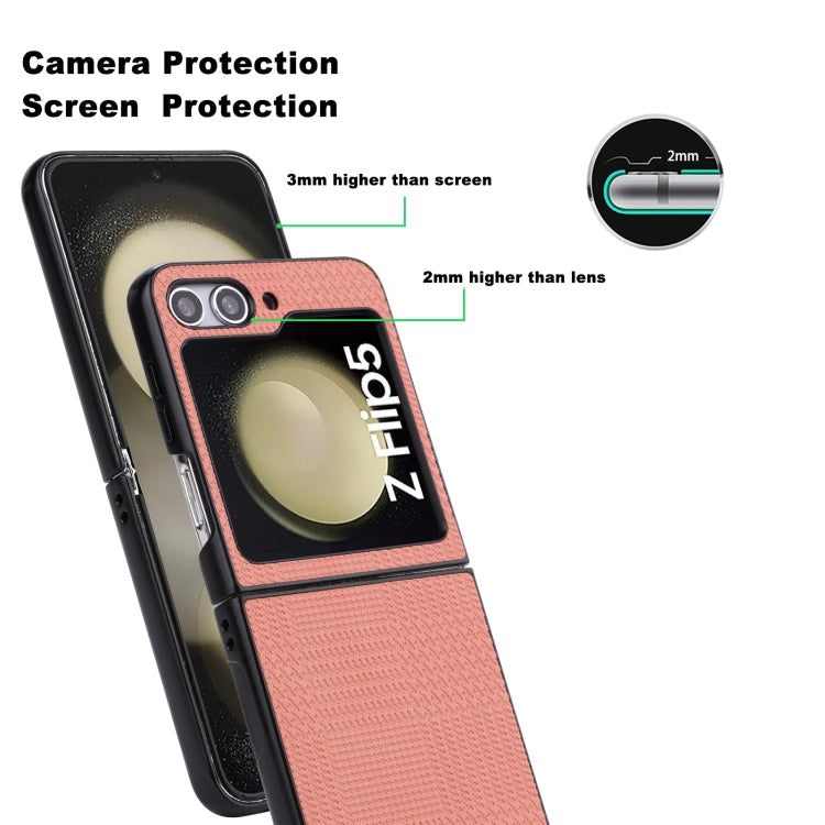 For Samsung Galaxy Z Flip5 ViLi TH Series Shockproof TPU + PC Phone Case(Pink)