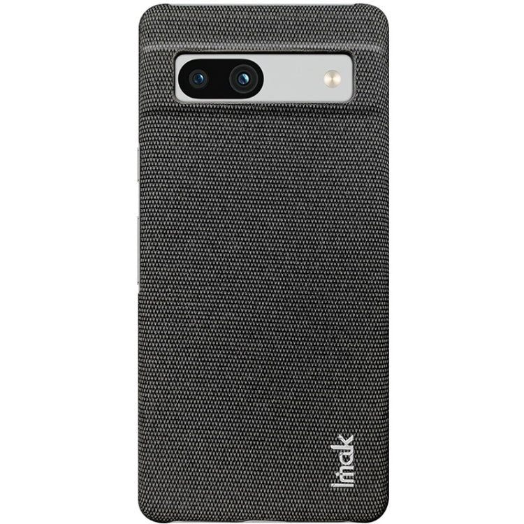 For Google Pixel 7a imak Ruiyi Series Cloth Texture PU + PC Phone Case(Black)