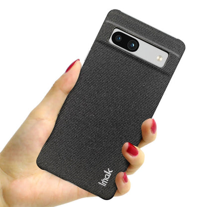 For Google Pixel 7a imak Ruiyi Series Cloth Texture PU + PC Phone Case(Black)