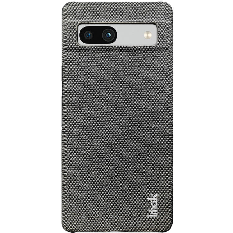 For Google Pixel 7a imak Ruiyi Series Cloth Texture PU + PC Phone Case(Dark Grey)