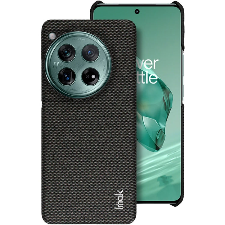Pour Étui de téléphone en tissu texturé imak Ruiyi Series en PU + PC pour OnePlus 12 5G (Noir)