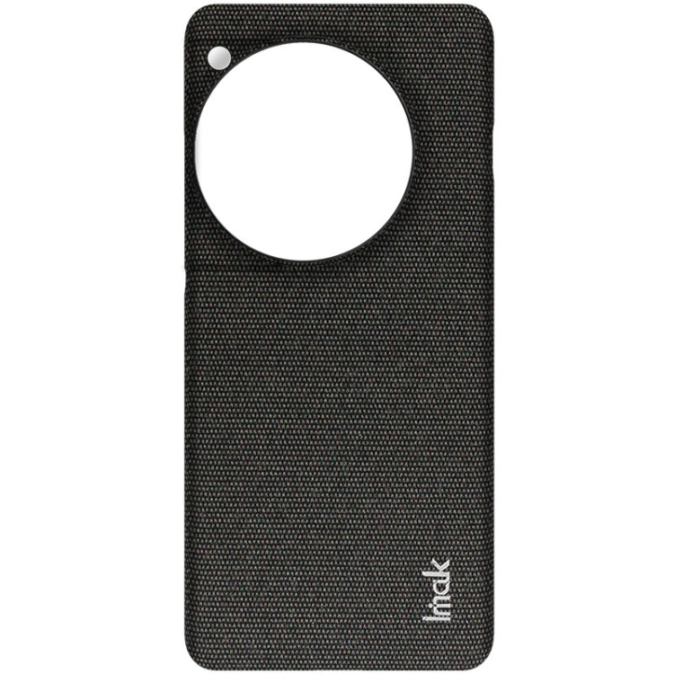Pour Étui de téléphone en tissu texturé imak Ruiyi Series en PU + PC pour OnePlus 12 5G (Noir)