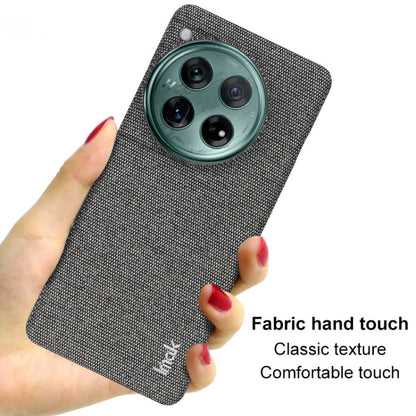 Pour Étui de téléphone en tissu texturé imak Ruiyi Series en PU + PC pour OnePlus 12 5G (Noir)