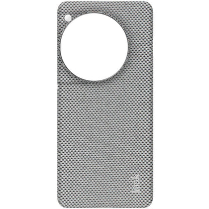 For OnePlus 12 5G imak Ruiyi Series Cloth Texture PU + PC Phone Case(Light Grey)