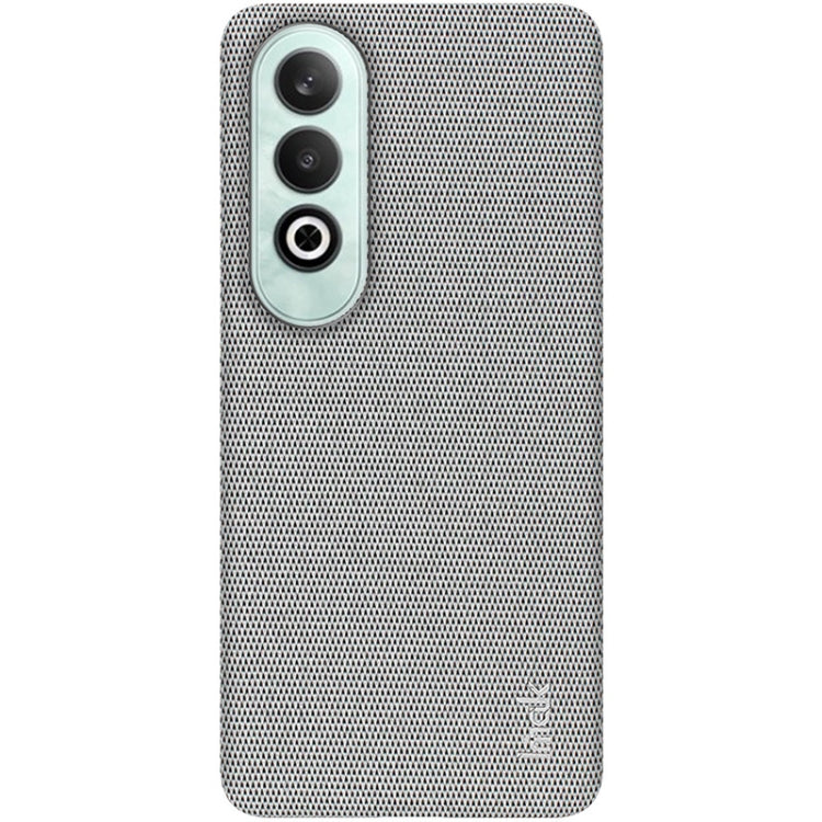 For OnePlus Nord CE4 5G imak Ruiyi Series Cloth Texture PU + PC Phone Case(Light Grey)