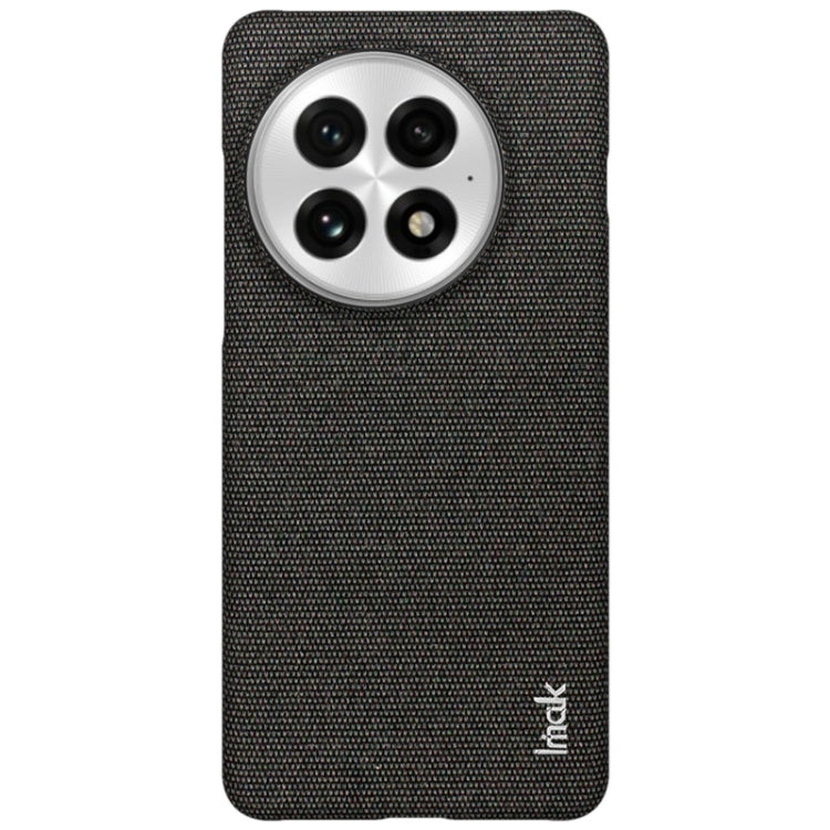 For OnePlus 13 imak Ruiyi Series Cloth Texture PU + PC Phone Case(Black)