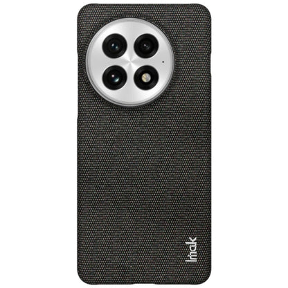 For OnePlus 13 imak Ruiyi Series Cloth Texture PU + PC Phone Case(Black)