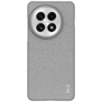 For OnePlus 13 imak Ruiyi Series Cloth Texture PU + PC Phone Case(Light Grey)