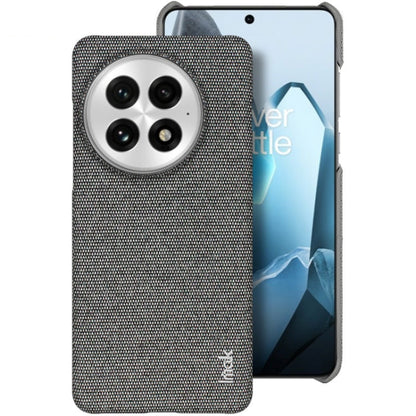 For OnePlus 13 imak Ruiyi Series Cloth Texture PU + PC Phone Case(Dark Grey)