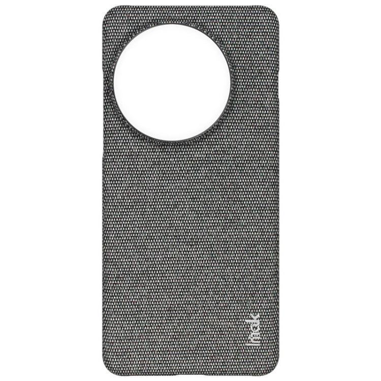 For OnePlus 13 imak Ruiyi Series Cloth Texture PU + PC Phone Case(Dark Grey)