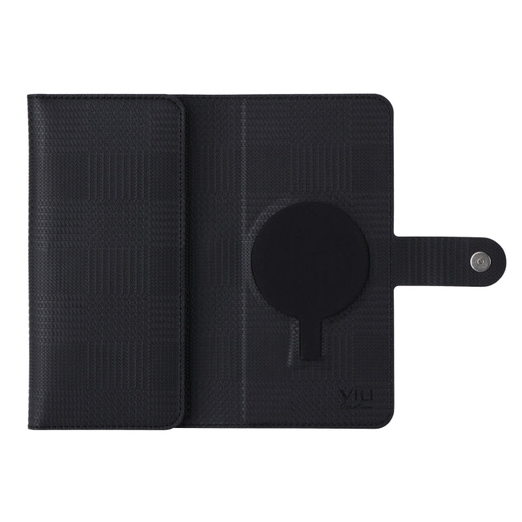 Pour iPhone 13 ViLi GHB Series Coque de Téléphone en Cuir Zippée Magnétique MagSafe (Noir)