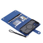 Pour iPhone 13 ViLi GHB Series Coque de Téléphone en Cuir Zippée Magnétique MagSafe (Bleu)