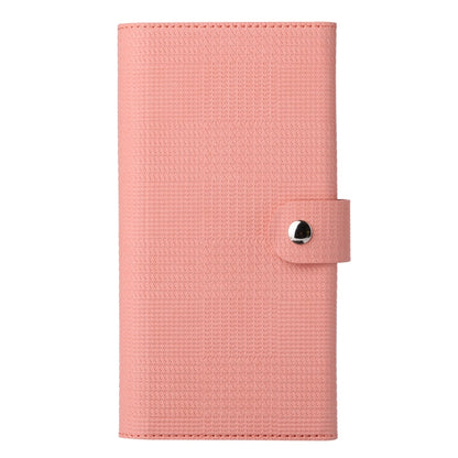 Pour iPhone 13 Pro Étui portefeuille en cuir magnétique MagSafe avec fermeture éclair ViLi GHB Series (rose)