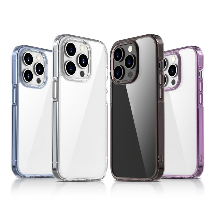 For iPhone 15 Pro Max iPAKY Aurora Series Shockproof PC + TPU Protective Phone Case(Transparent Black)