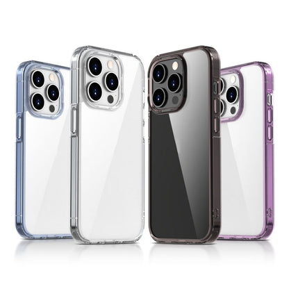 For iPhone 15 Pro Max iPAKY Aurora Series Shockproof PC + TPU Protective Phone Case(Transparent Black)