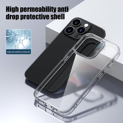 For iPhone 15 Pro Max iPAKY Aurora Series Shockproof PC + TPU Protective Phone Case(Transparent Black)