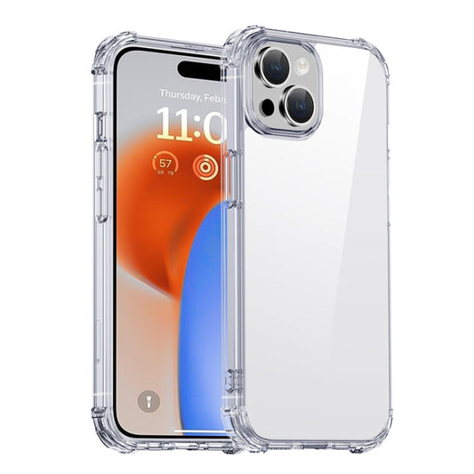 Pour iPhone 15 Coque de protection antichoc en PC + TPU série iPAKY Crystal Clear (Transparent)