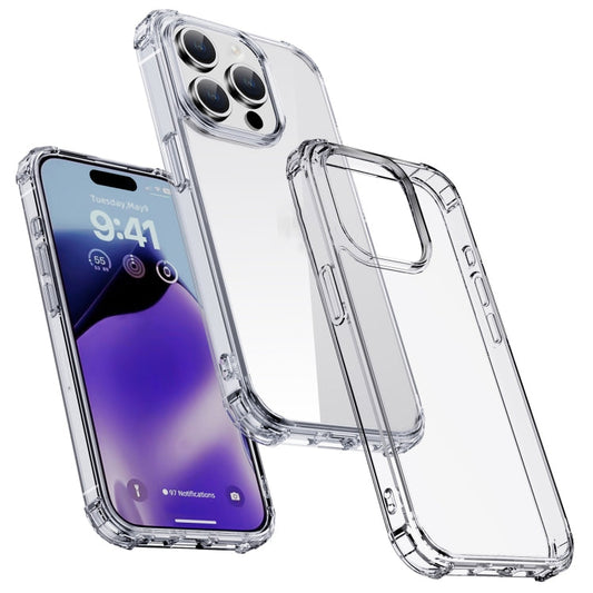 Pour iPhone 15 Coque de protection antichoc en PC + TPU série iPAKY Crystal Clear (Transparent)