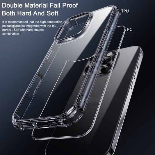 For iPhone 16 Plus iPAKY Crystal Clear Series Shockproof PC + TPU Protective Phone Case(Transparent)