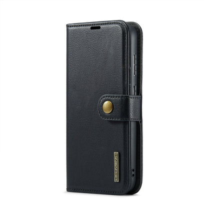 For Samsung Galaxy S24+ 5G DG.MING Crazy Horse Texture Detachable Magnetic Leather Case(Black)