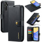 For Samsung Galaxy A15 5G / A15 4G DG.MING Crazy Horse Texture Detachable Magnetic Leather Case(Black)