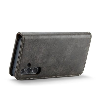 For Samsung Galaxy A35 5G DG.MING Crazy Horse Texture Detachable Magnetic Leather Case(Grey)