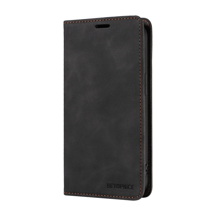 For OPPO A60 4G Global BETOPNICE Suction RFID Anti-theft Leather Phone Case(Black)