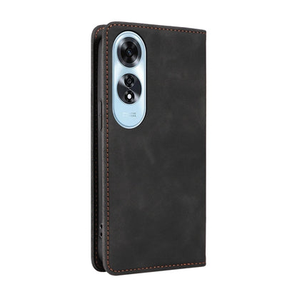 For OPPO A60 4G Global BETOPNICE Suction RFID Anti-theft Leather Phone Case(Black)