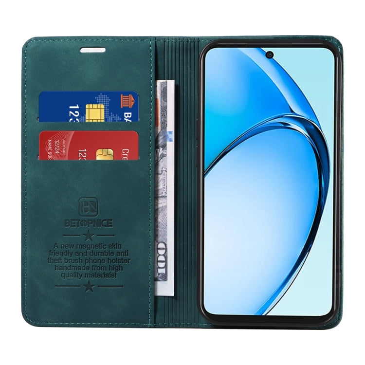 For OPPO A60 4G Global BETOPNICE Suction RFID Anti-theft Leather Phone Case(Green)